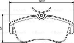 BOSCH 0 986 424 826 - Kit de plaquettes de frein, frein à disque cwaw.fr