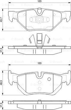 BOSCH 0 986 424 821 - Kit de plaquettes de frein, frein à disque cwaw.fr