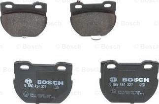 BOSCH 0 986 424 827 - Kit de plaquettes de frein, frein à disque cwaw.fr