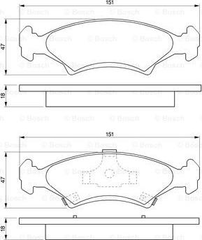 BOSCH 0 986 424 348 - Kit de plaquettes de frein, frein à disque cwaw.fr