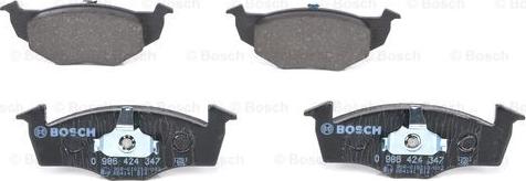 BOSCH 0 986 424 347 - Kit de plaquettes de frein, frein à disque cwaw.fr