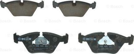 BOSCH 0 986 424 351 - Kit de plaquettes de frein, frein à disque cwaw.fr