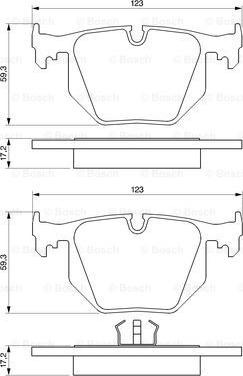 BOSCH 0 986 424 365 - Kit de plaquettes de frein, frein à disque cwaw.fr