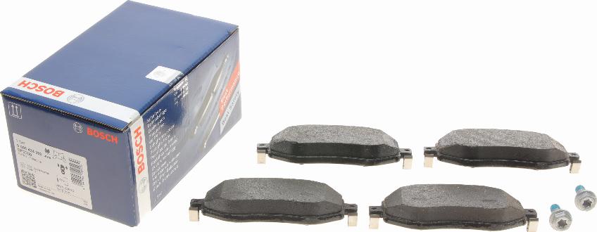 BOSCH 0 986 424 386 - Kit de plaquettes de frein, frein à disque cwaw.fr