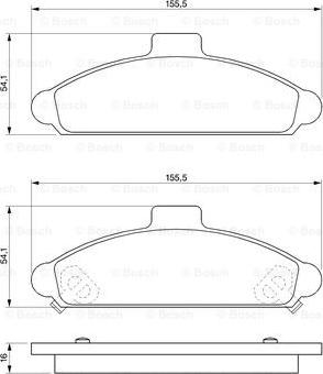 BOSCH 0 986 424 330 - Kit de plaquettes de frein, frein à disque cwaw.fr