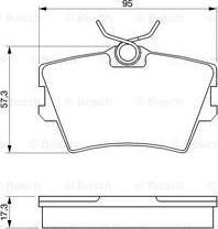 BOSCH 0 986 424 375 - Kit de plaquettes de frein, frein à disque cwaw.fr