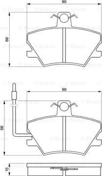 BOSCH 0 986 424 372 - Kit de plaquettes de frein, frein à disque cwaw.fr