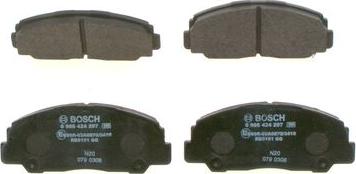 BOSCH 0 986 424 297 - Kit de plaquettes de frein, frein à disque cwaw.fr