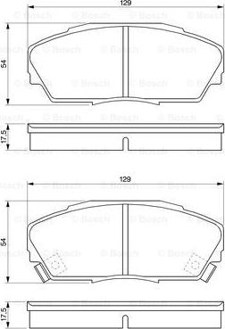 BOSCH 0 986 424 260 - Kit de plaquettes de frein, frein à disque cwaw.fr