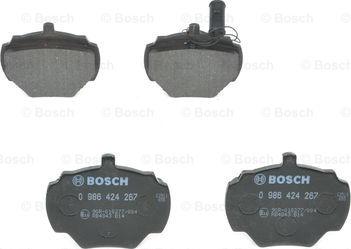 BOSCH 0 986 424 267 - Kit de plaquettes de frein, frein à disque cwaw.fr