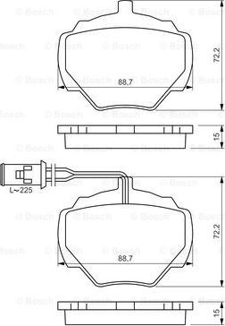 BOSCH 0 986 424 267 - Kit de plaquettes de frein, frein à disque cwaw.fr