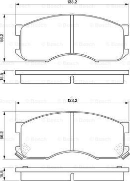 BOSCH 0 986 424 202 - Kit de plaquettes de frein, frein à disque cwaw.fr