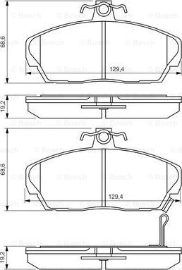 BOSCH 0 986 424 214 - Kit de plaquettes de frein, frein à disque cwaw.fr