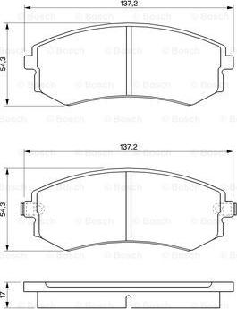 BOSCH 0 986 424 215 - Kit de plaquettes de frein, frein à disque cwaw.fr