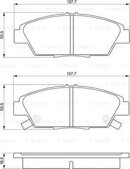 BOSCH 0 986 424 289 - Kit de plaquettes de frein, frein à disque cwaw.fr