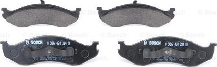 BOSCH 0 986 424 284 - Kit de plaquettes de frein, frein à disque cwaw.fr