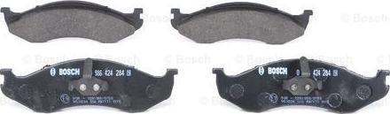 BOSCH 0 986 424 284 - Kit de plaquettes de frein, frein à disque cwaw.fr