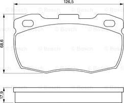 BOSCH 0 986 424 286 - Kit de plaquettes de frein, frein à disque cwaw.fr