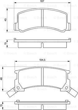 BOSCH 0 986 424 239 - Kit de plaquettes de frein, frein à disque cwaw.fr