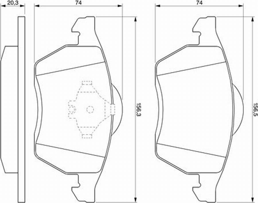 BOSCH 0986424236 - Kit de plaquettes de frein, frein à disque cwaw.fr