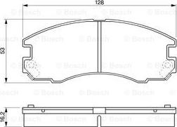 BOSCH 0 986 424 230 - Kit de plaquettes de frein, frein à disque cwaw.fr