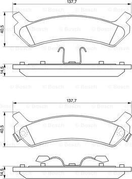 BOSCH 0 986 424 231 - Kit de plaquettes de frein, frein à disque cwaw.fr