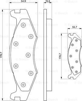 BOSCH 0 986 424 273 - Kit de plaquettes de frein, frein à disque cwaw.fr