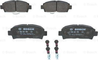 BOSCH 0 986 424 799 - Kit de plaquettes de frein, frein à disque cwaw.fr