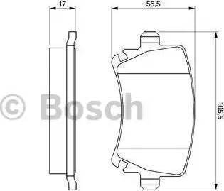 BOSCH 0 986 424 796 - Kit de plaquettes de frein, frein à disque cwaw.fr