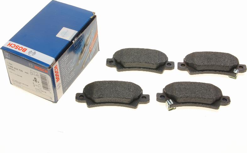 BOSCH 0 986 424 790 - Kit de plaquettes de frein, frein à disque cwaw.fr