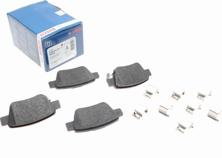 BOSCH 0 986 424 798 - Kit de plaquettes de frein, frein à disque cwaw.fr