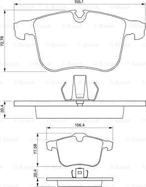 BOSCH 0 986 424 743 - Kit de plaquettes de frein, frein à disque cwaw.fr