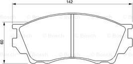 BOSCH 0 986 424 753 - Kit de plaquettes de frein, frein à disque cwaw.fr