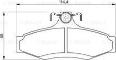 BOSCH 0 986 424 757 - Kit de plaquettes de frein, frein à disque cwaw.fr