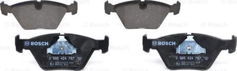 BOSCH 0 986 424 767 - Kit de plaquettes de frein, frein à disque cwaw.fr