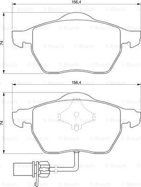 BOSCH 0 986 424 706 - Kit de plaquettes de frein, frein à disque cwaw.fr