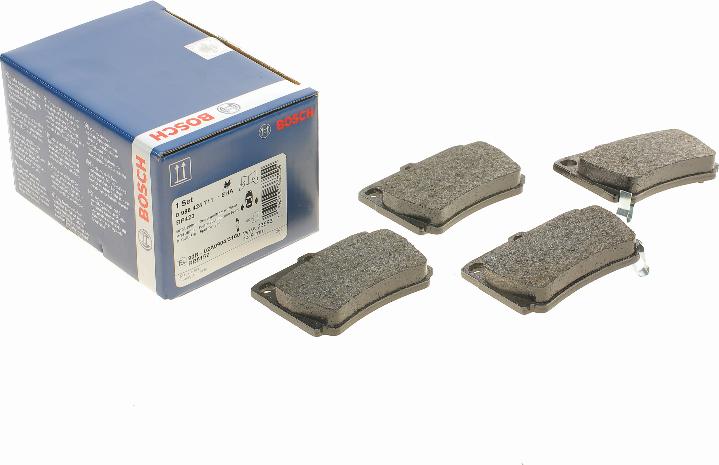 BOSCH 0 986 424 711 - Kit de plaquettes de frein, frein à disque cwaw.fr