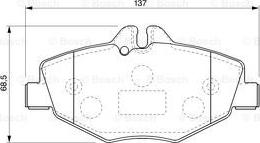 BOSCH 0 986 424 787 - Kit de plaquettes de frein, frein à disque cwaw.fr