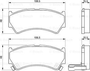 BOSCH 0 986 424 732 - Kit de plaquettes de frein, frein à disque cwaw.fr