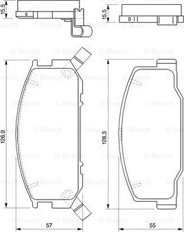 BOSCH 0 986 424 724 - Kit de plaquettes de frein, frein à disque cwaw.fr