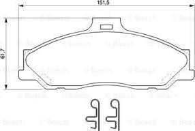 BOSCH 0 986 424 720 - Kit de plaquettes de frein, frein à disque cwaw.fr