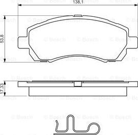 BOSCH 0 986 424 770 - Kit de plaquettes de frein, frein à disque cwaw.fr