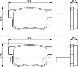 BOSCH 0 986 424 771 - Kit de plaquettes de frein, frein à disque cwaw.fr