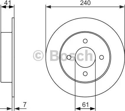 BOSCH 0 986 479 944 - Disque de frein cwaw.fr