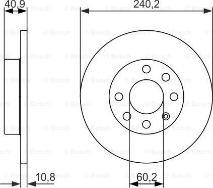 BOSCH 0 986 479 959 - Disque de frein cwaw.fr