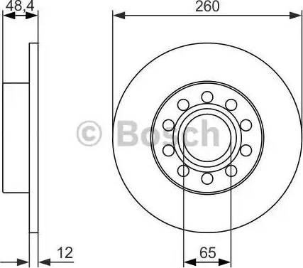 BOSCH 0 986 479 952 - Disque de frein cwaw.fr