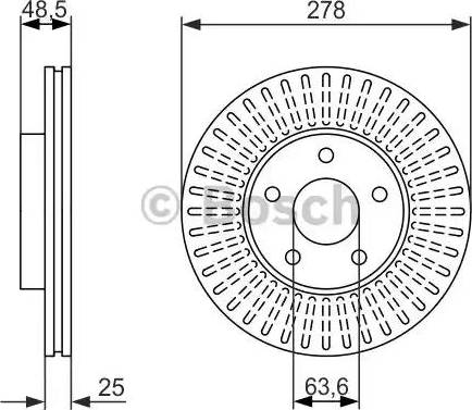 BOSCH 0 986 479 957 - Disque de frein cwaw.fr