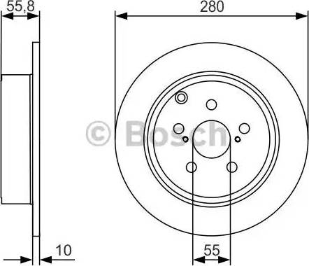 BOSCH 0 986 479 969 - Disque de frein cwaw.fr