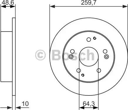 BOSCH 0 986 479 964 - Disque de frein cwaw.fr