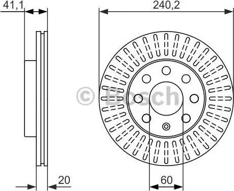 BOSCH 0 986 479 960 - Disque de frein cwaw.fr